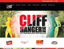 Tablet Screenshot of cliffhangerrun.com